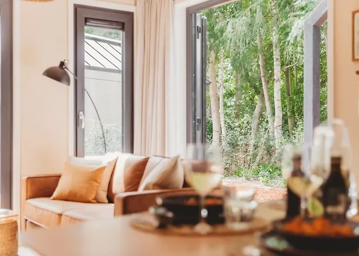 I Tiny House Met Zonnige Bostuin